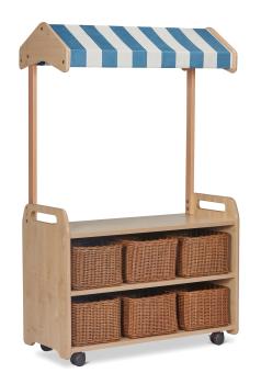 Natura Mobiles Regal M, mit Aufsatz-Markise, B 90 cm, 6 Behälter